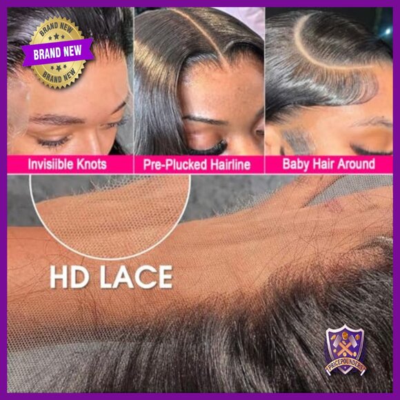 13x6 HD Lace Front Wig Human Hair Body Wave Pre Plucked Baby Hair main image 4